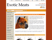 Tablet Screenshot of exoticmeatusa.com